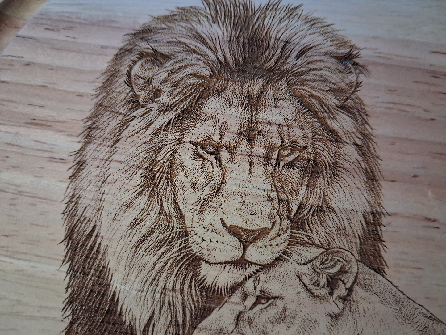 Lions 'Love is...' Design Cheese Board Set with Tools Close-up 