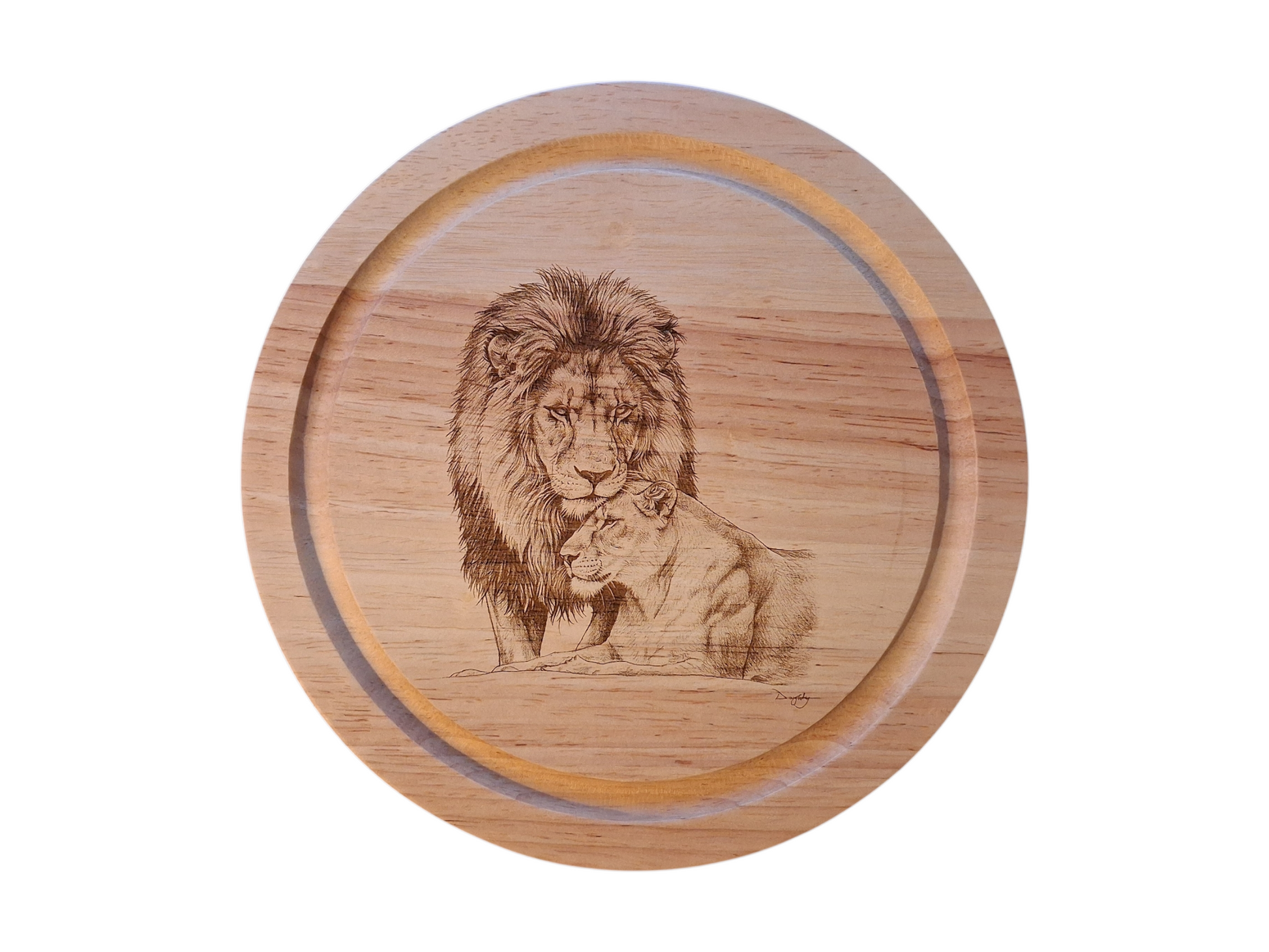 Lions 'Love is...' Design Cheese Board Set with Tools Closed 