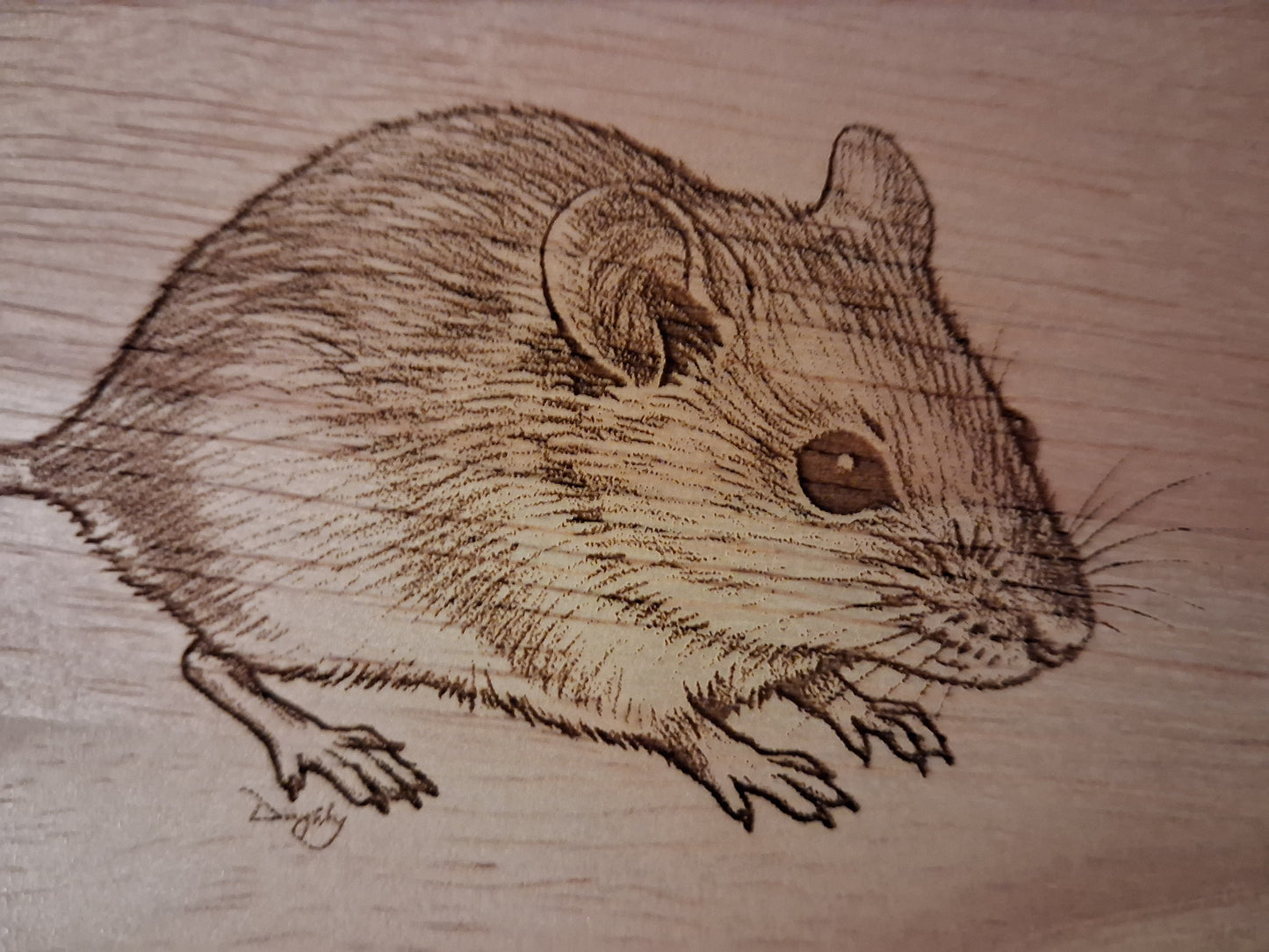 Mouse Design Cheese Board Set with Tools Close-up 