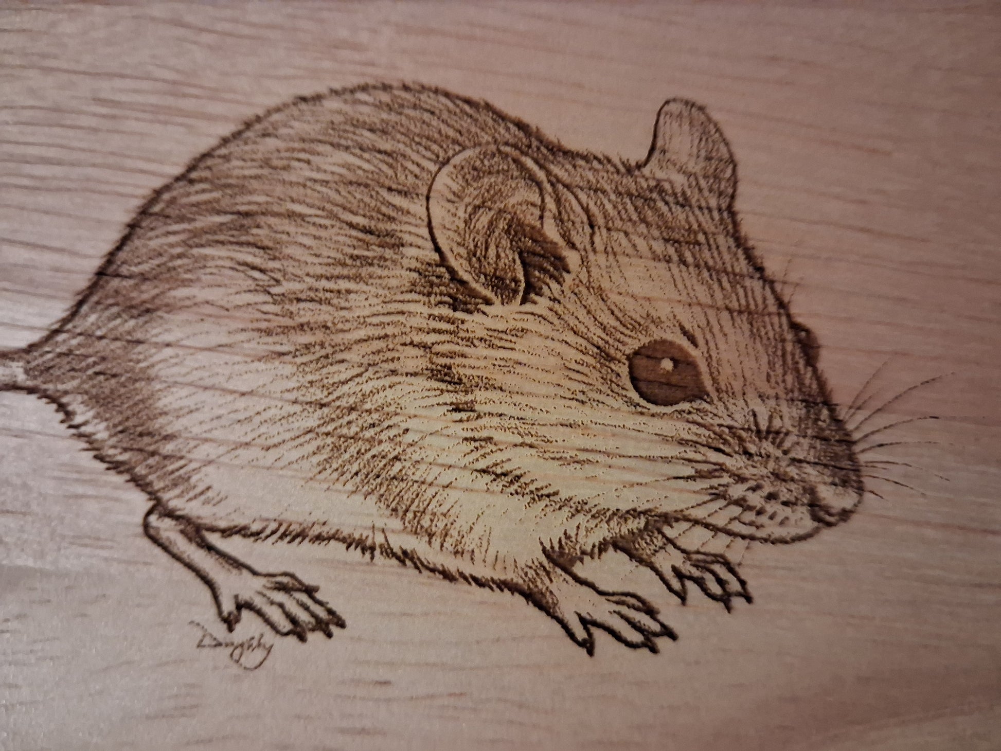 Mouse Design Cheese Board Set with Tools Close-up 