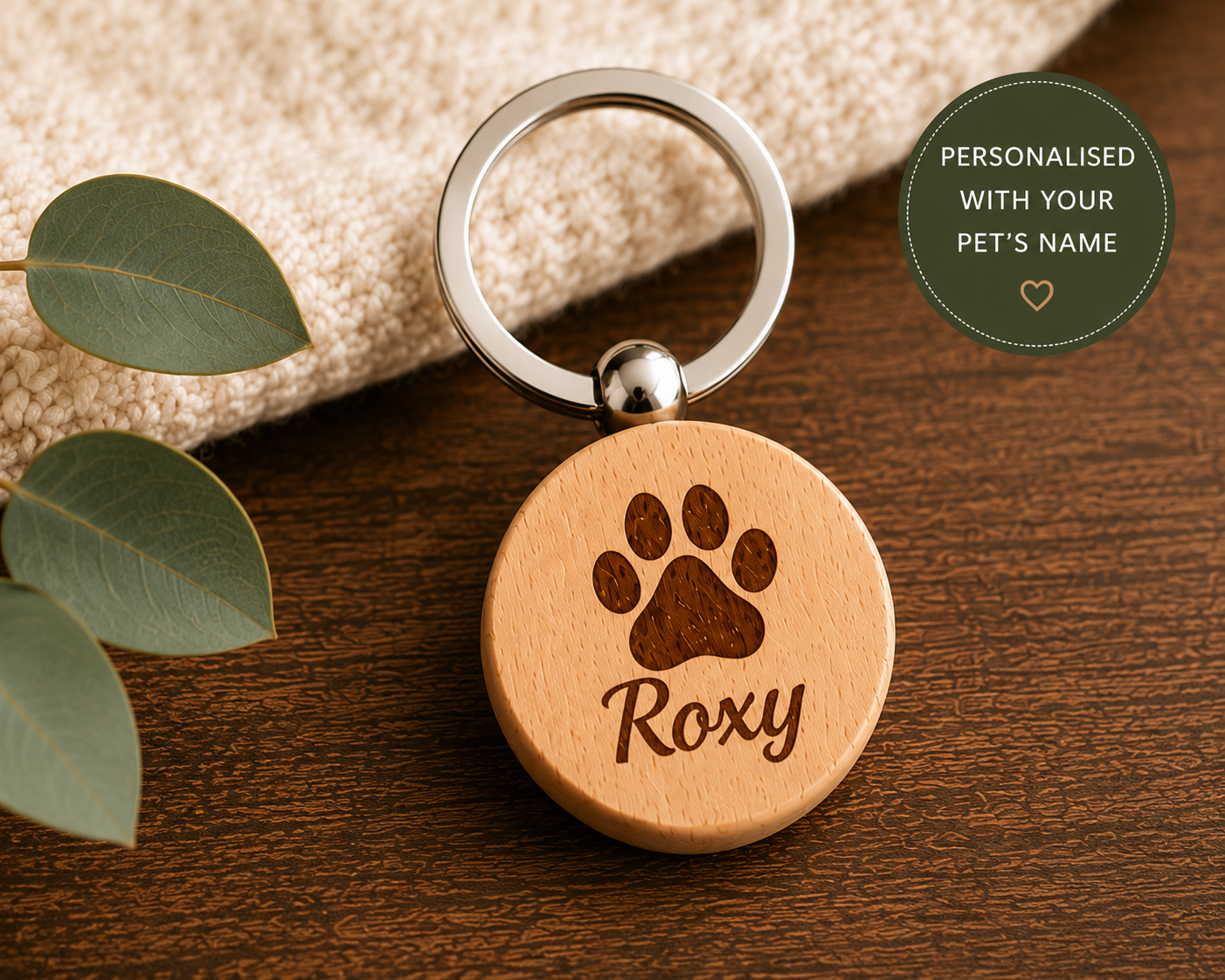 Personalised Engraved Pet Keyring
