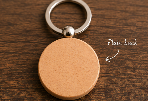 Personalised Engraved Pet Keyring - Back