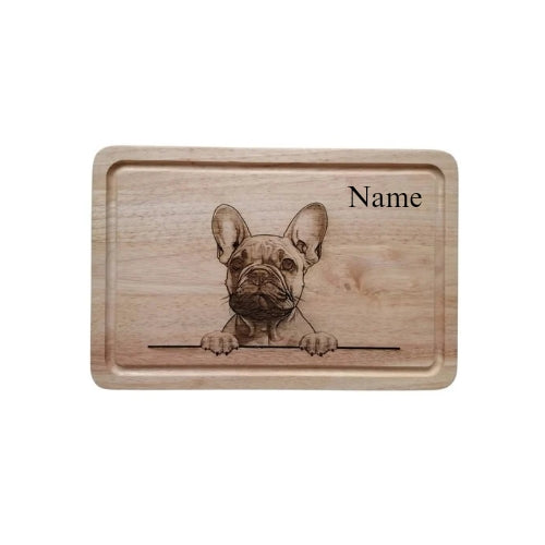 Personalised French Bulldog Design Chopping Board 