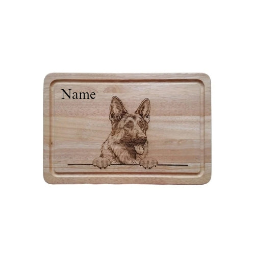 Personalised German Shepherd Design Chopping Board 