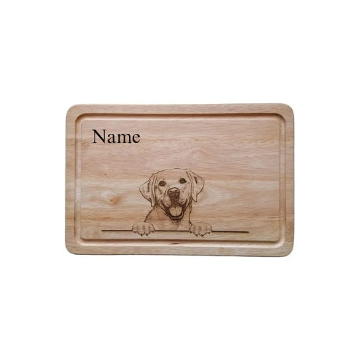 Personalised Labrador Retriever Design Chopping Board 