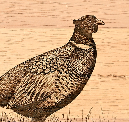 Pheasant Design Lazy Susan (Dia. 35cm) Close-up 