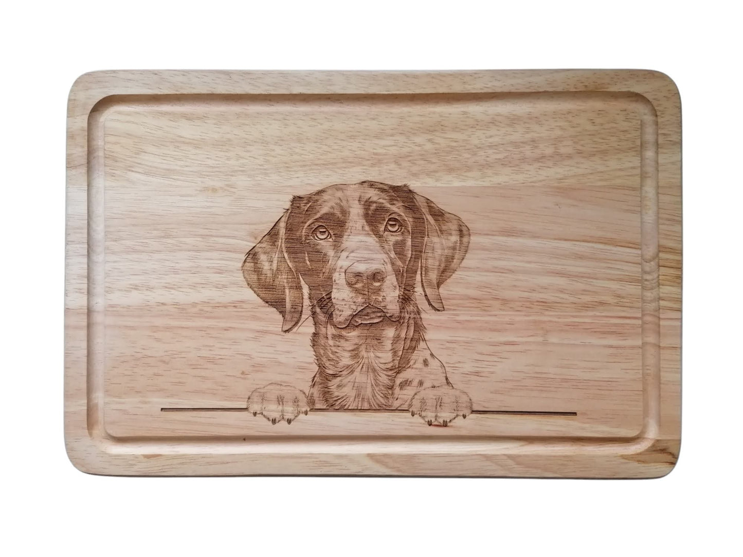 Personalised German Shorthaired Pointer Dog Design Chopping Board 