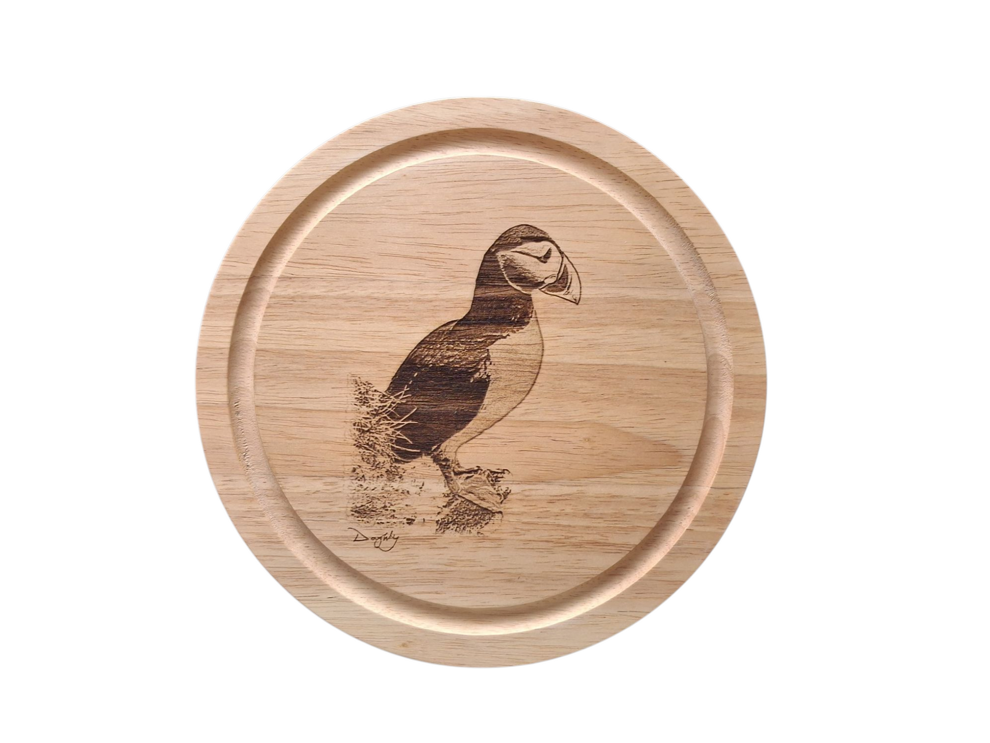 Puffin Design Cheese Set With Tools Photo Closed