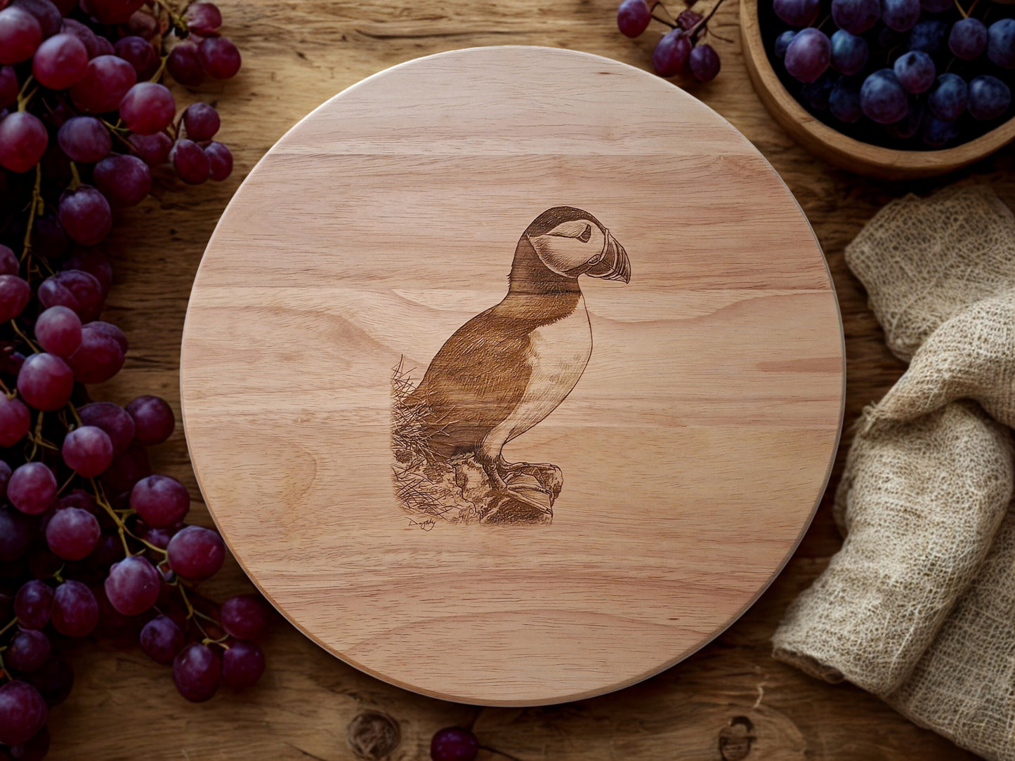 Puffin Design Lazy Susan Front Lifestyle 