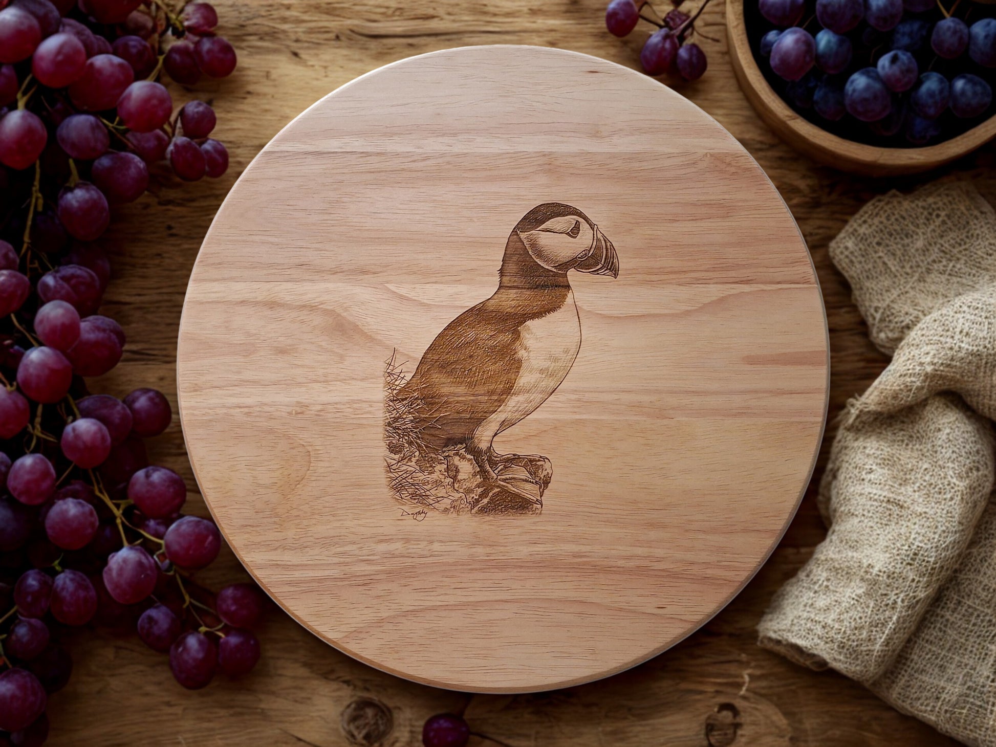 Puffin Design Lazy Susan Front Lifestyle 