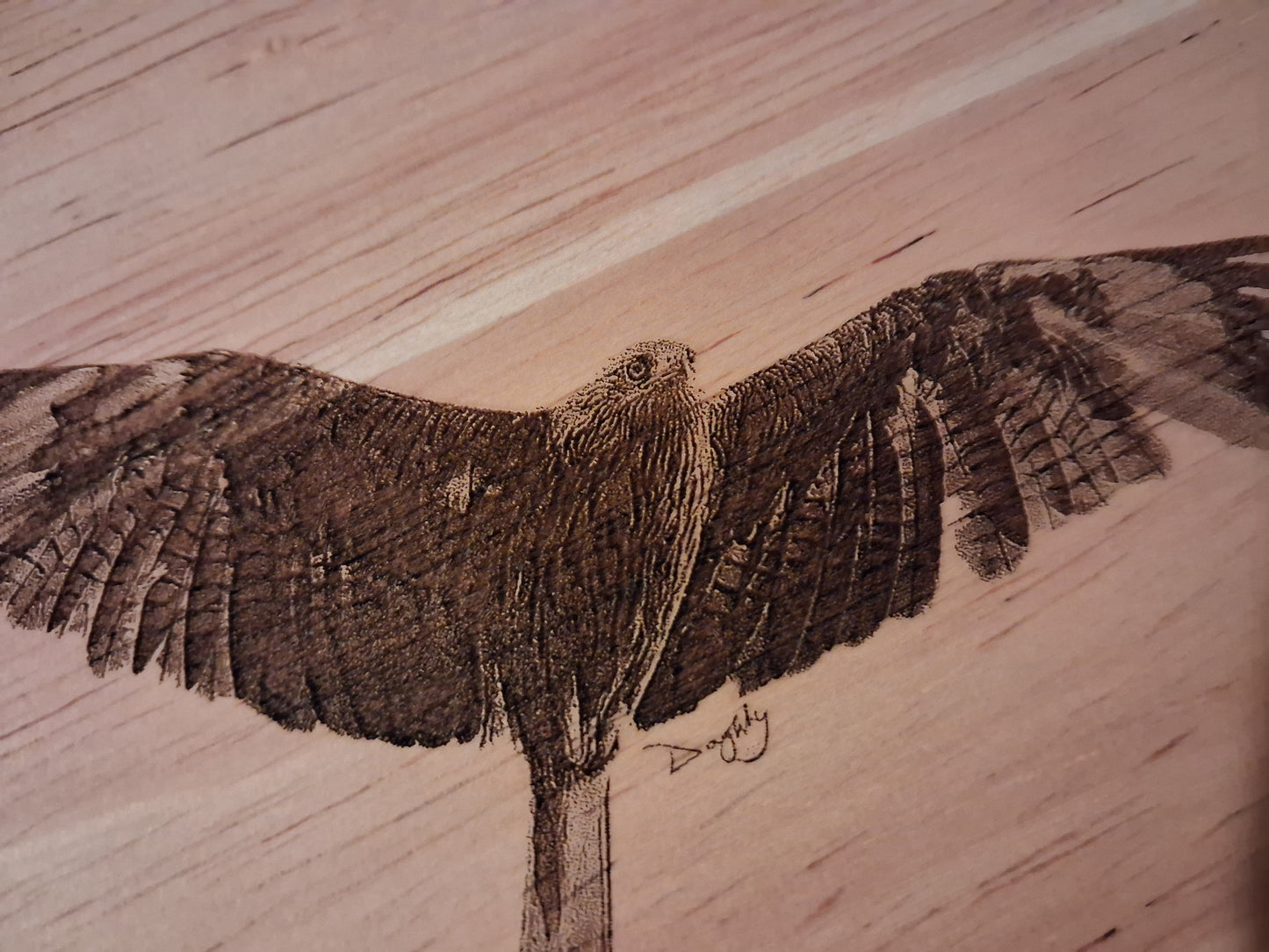 Red Kite Design Cheese Board Set with Tools Close-up 