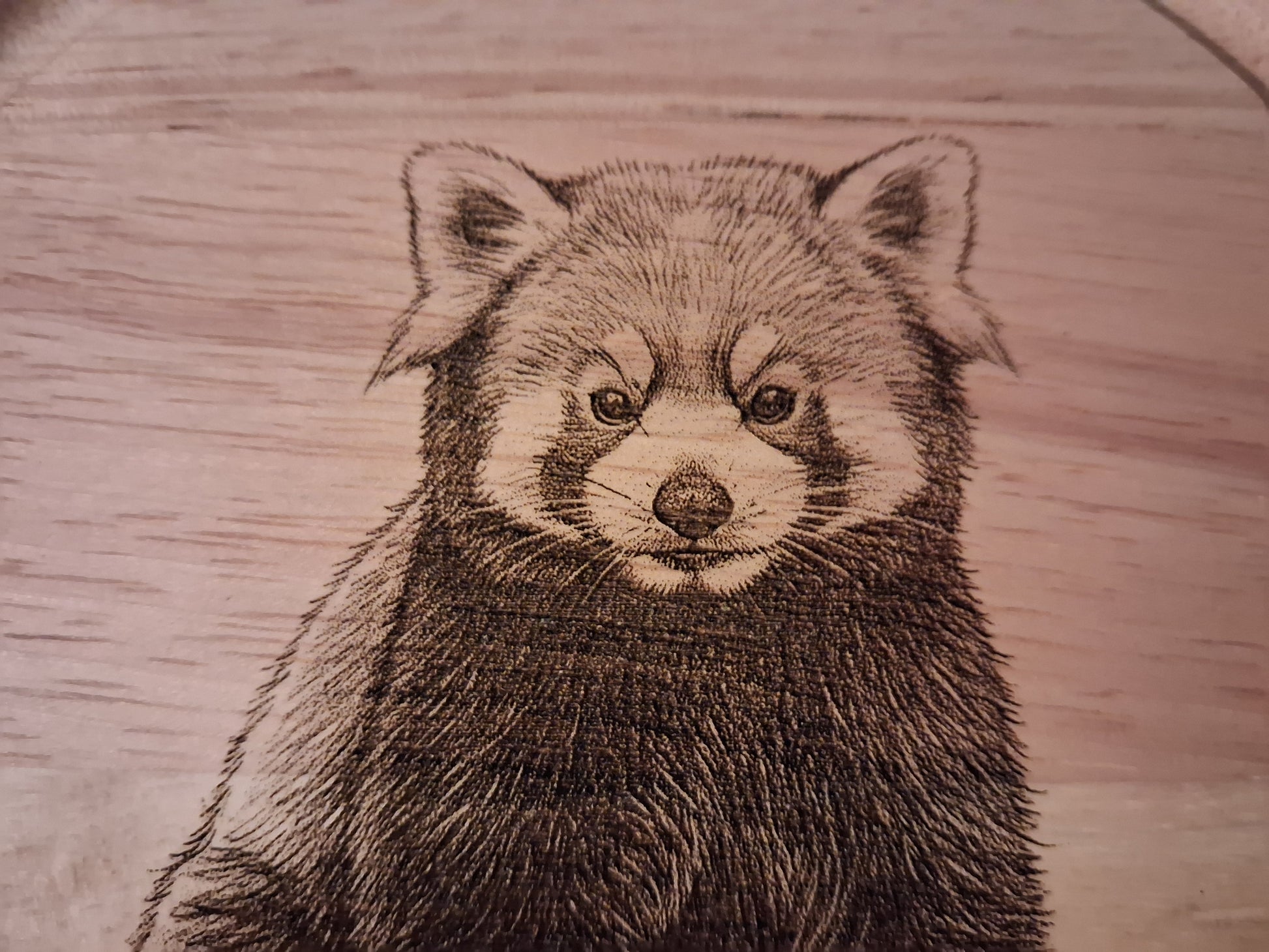 Red Panda Design Cheese Board Set with Tools Close-up image 