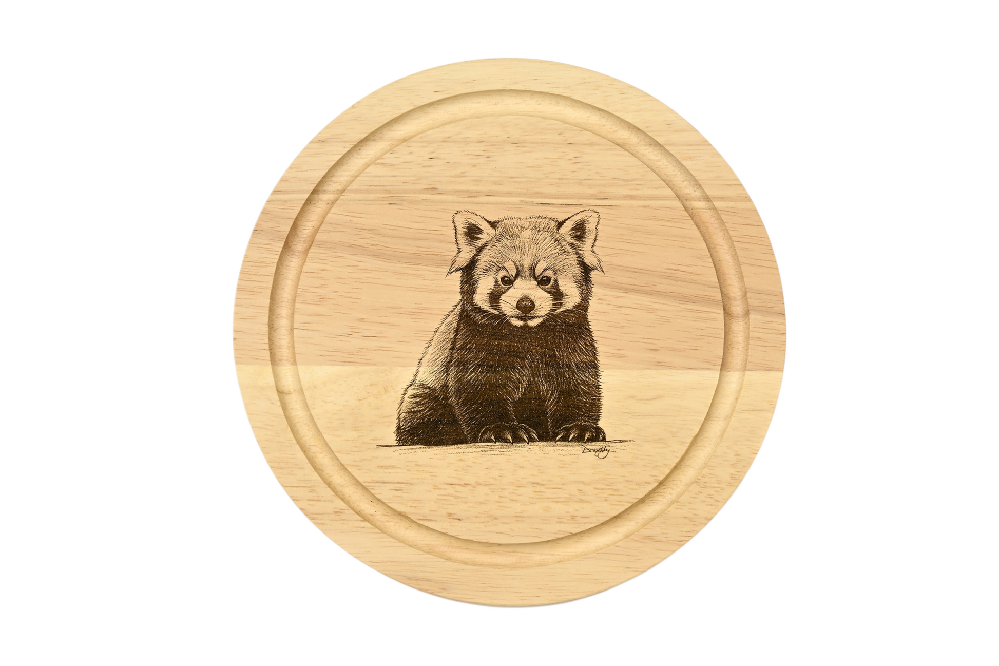 Red Panda Design Cheese Board Set with Tools Closed Image2