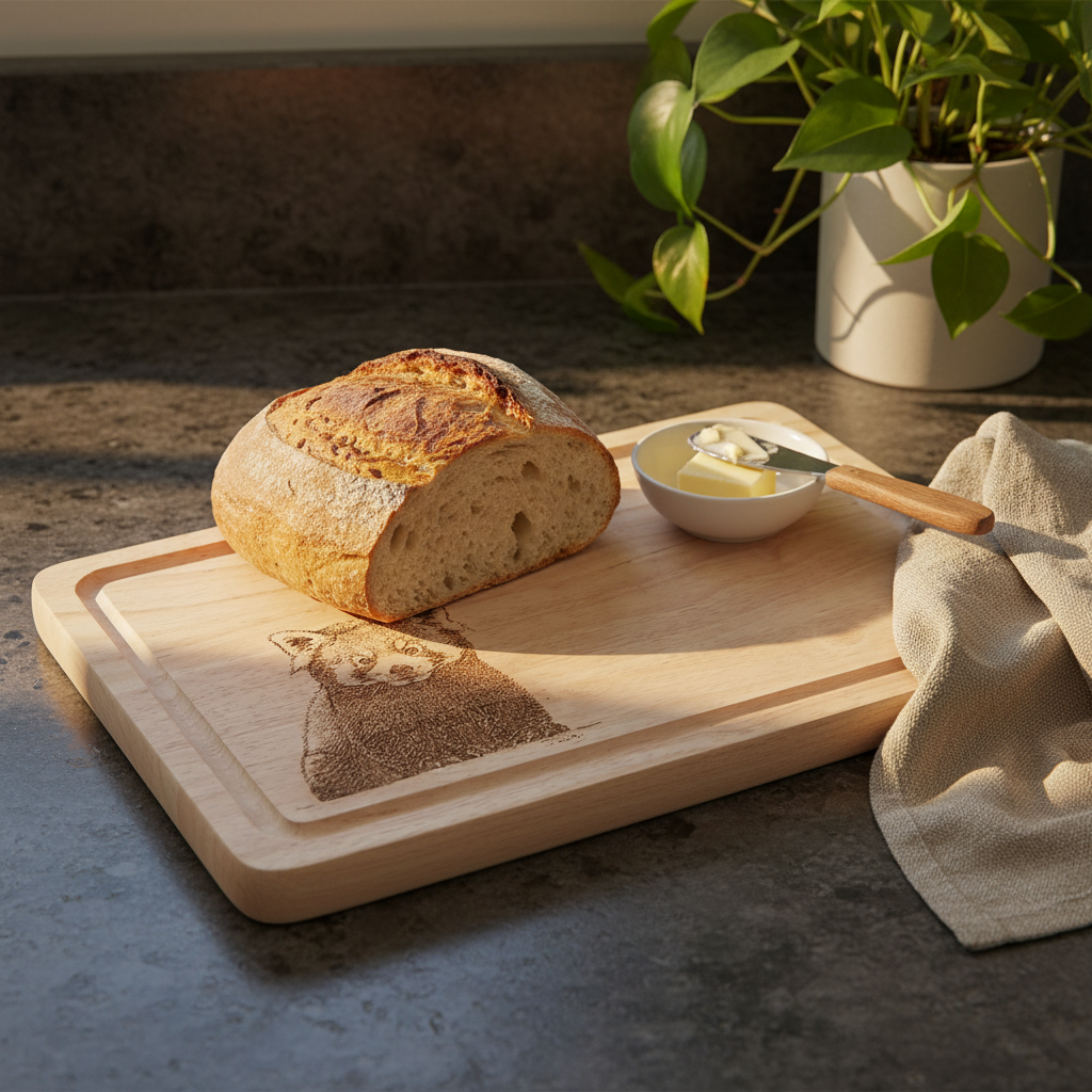 Red Panda Design Small Chopping Board Lifestyle 