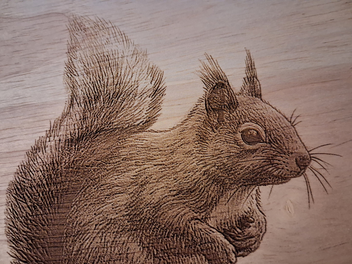 Red Squirrel Design Lazy Susan Close-up 