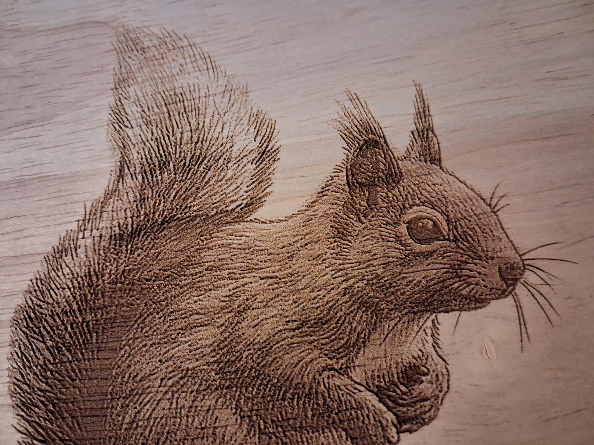 Red Squirrel Design Lazy Susan Close-up 