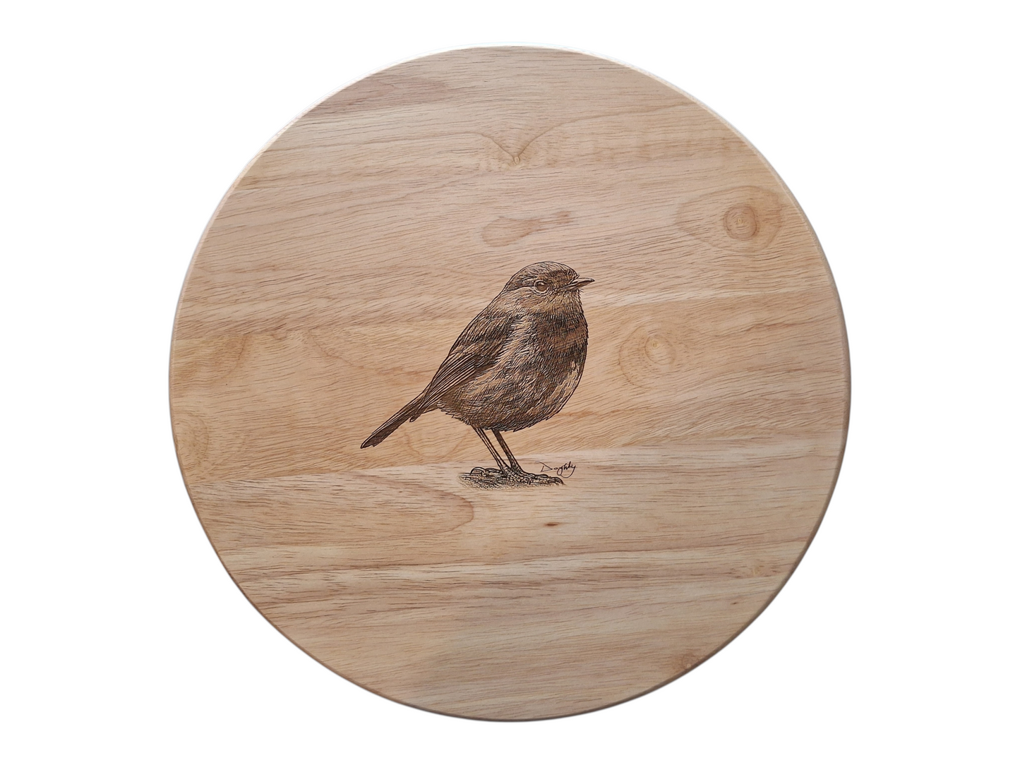 Robin Design Cheese Set with Tools (21cm dia. x 4cm) Open 