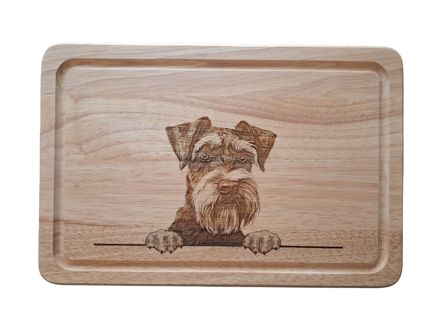 Schnauzer Dog Design #1 Small Chopping Board Image 