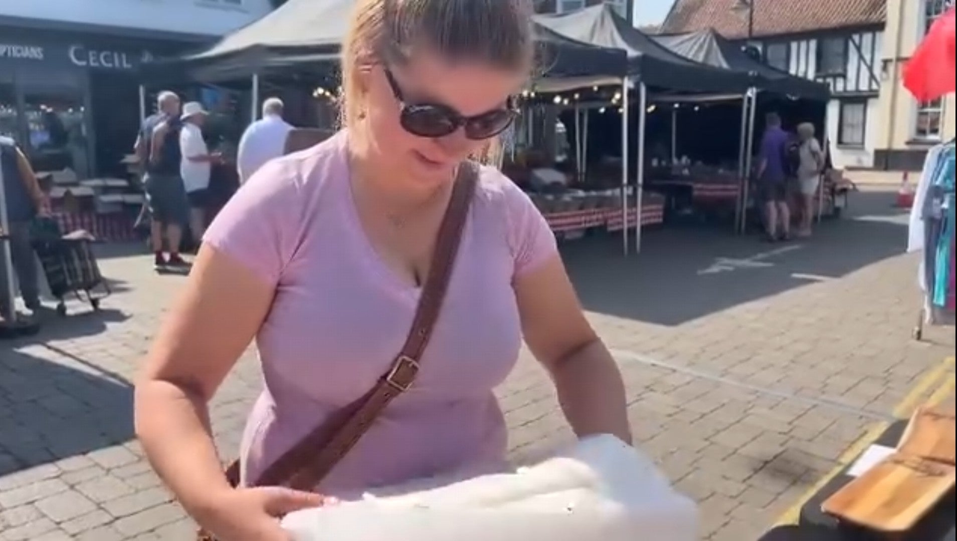 Load video: Doughty Designs happy customer opening her order.