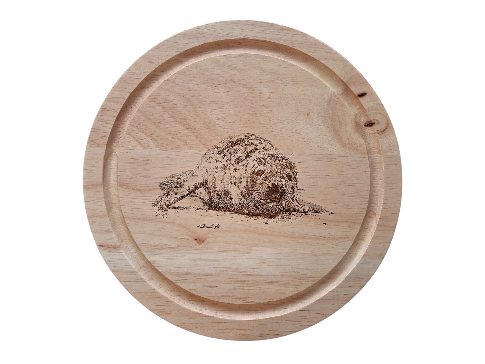 Seal Design Cheese Board Set with Tools Closed 