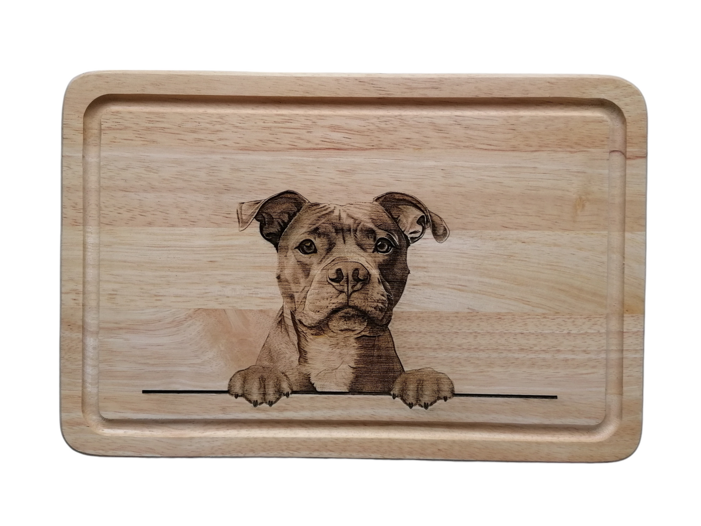 Staffordshire Bull Terrier Design Chopping Board 