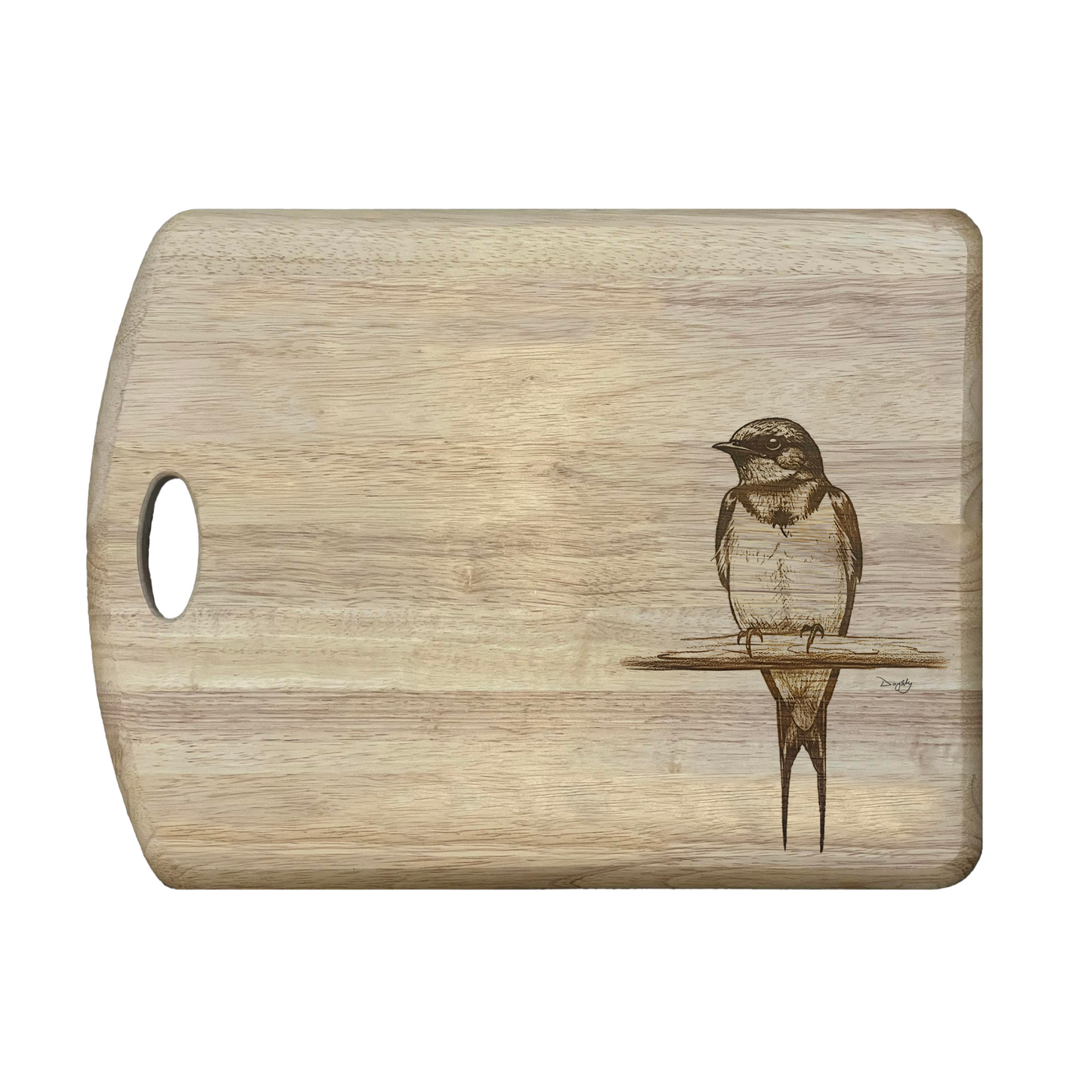 Swallow - Large Chopping Board with Handle (44x34x2cm)