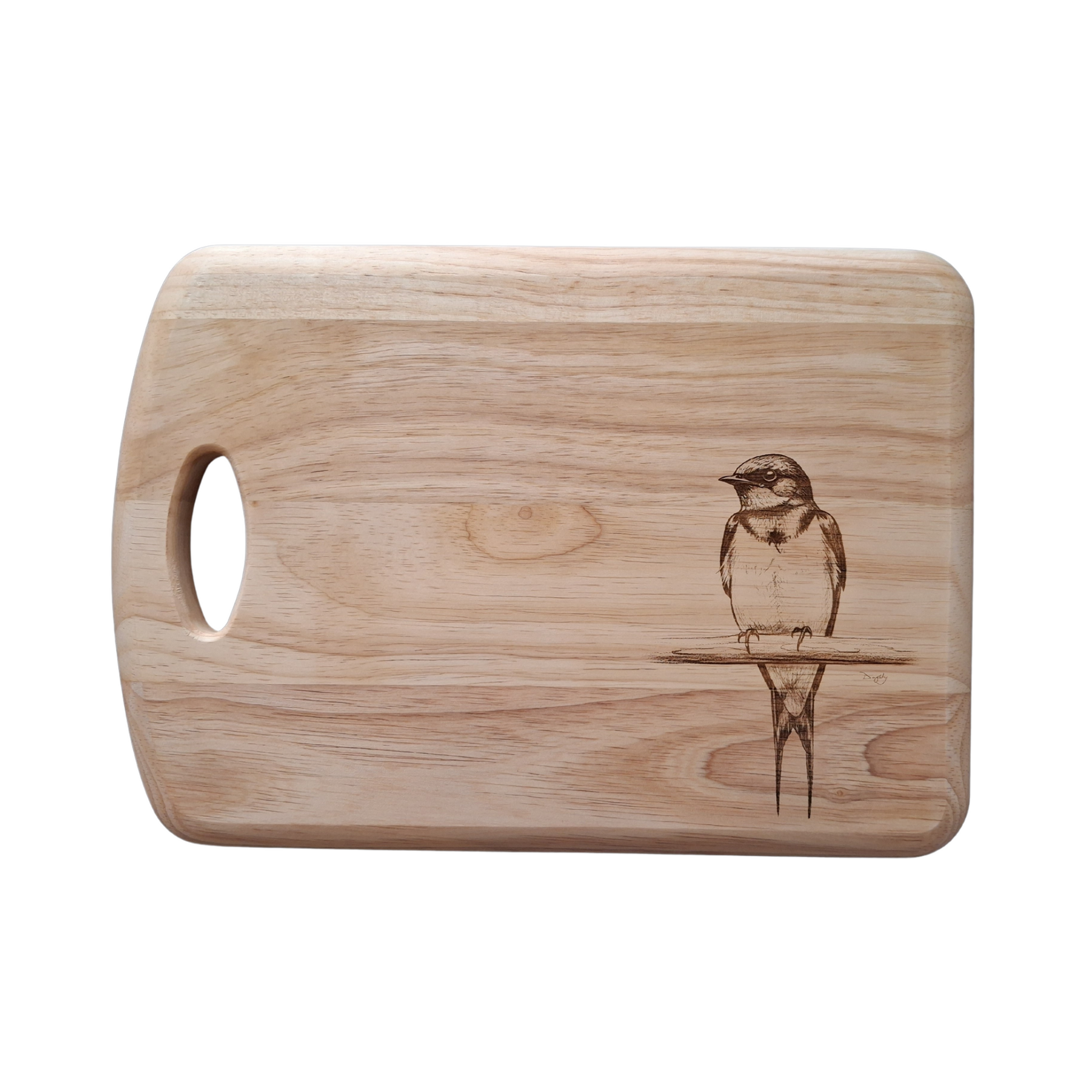 Swallow - Medium Wooden Chopping Board (34x24x2cm)