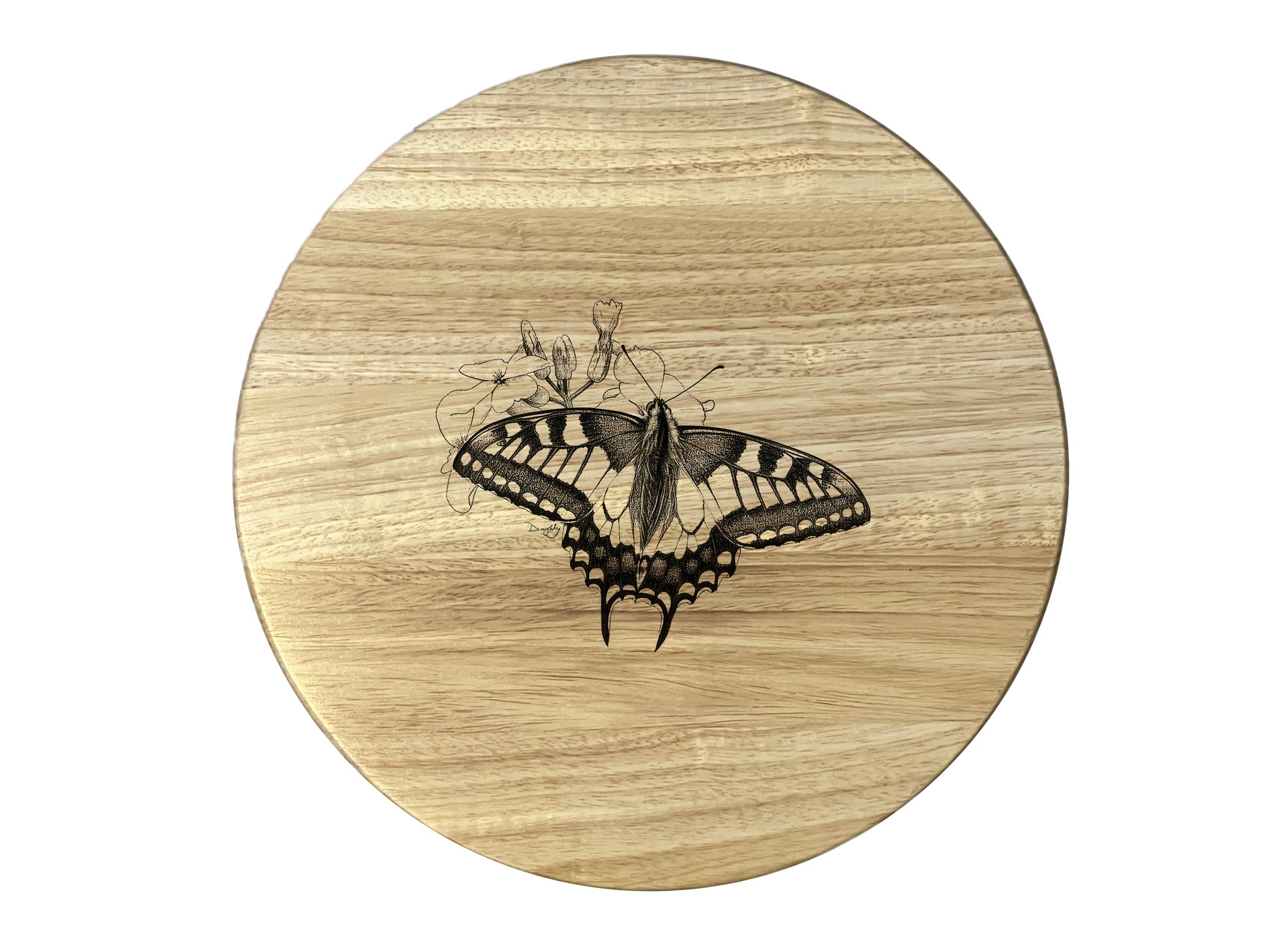 Swallowtail Butterfly - Lazy Susan (Dia: 35cm)