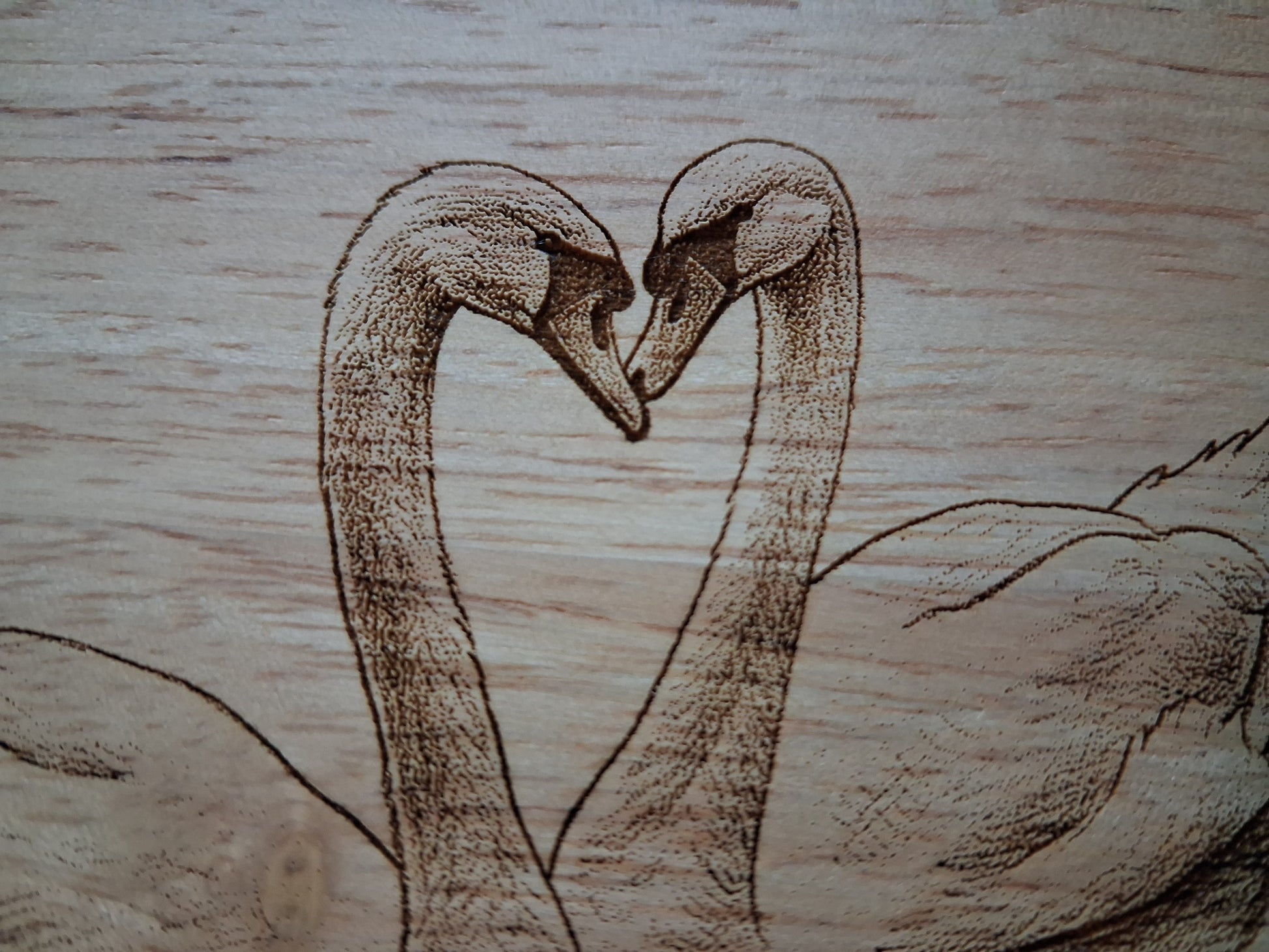 Swans 'Love Is...' Design Cheese Board Set with Tools Close-up 