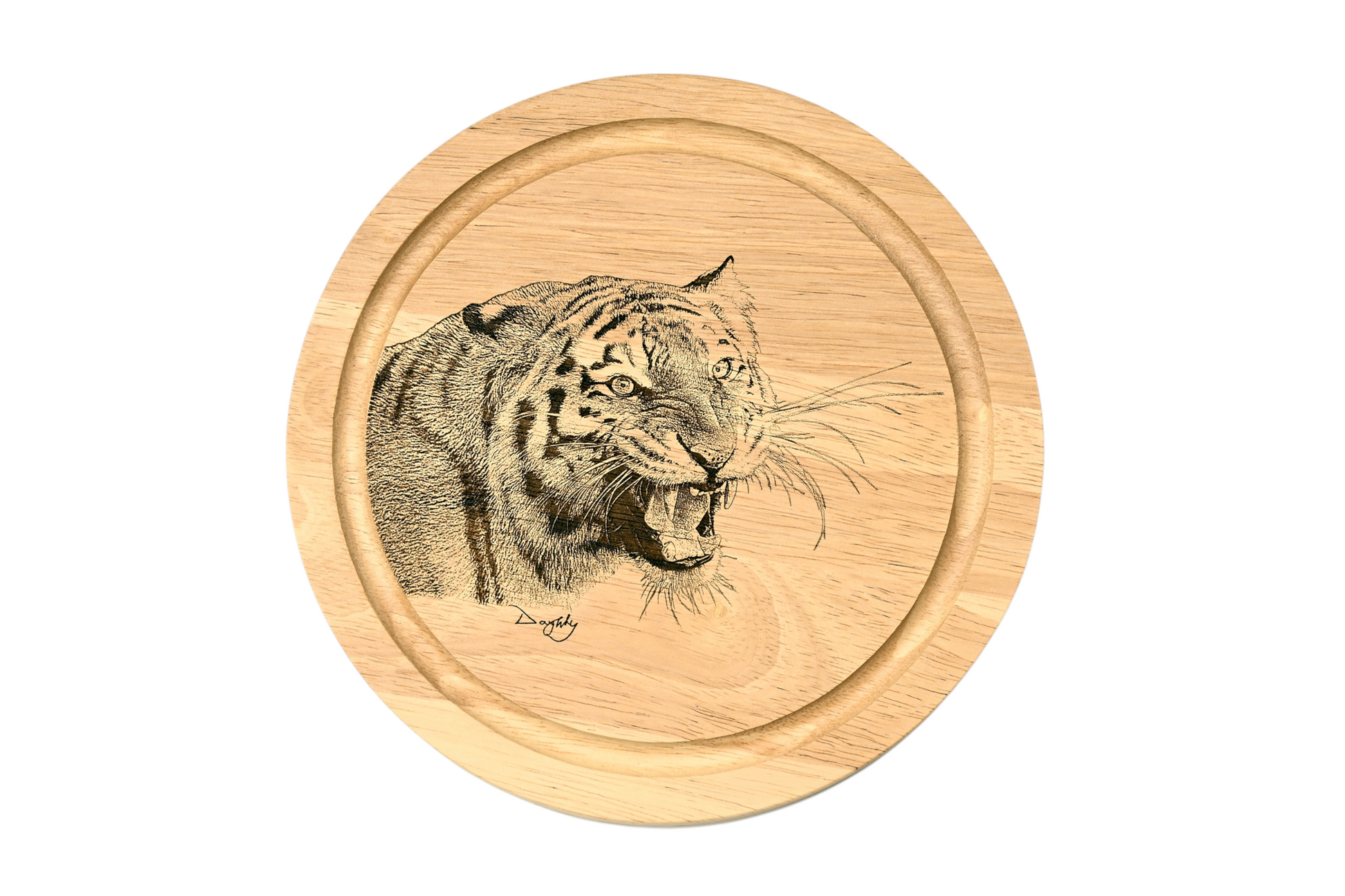 Tiger Design Cheese Set with Tools Closed Image 
