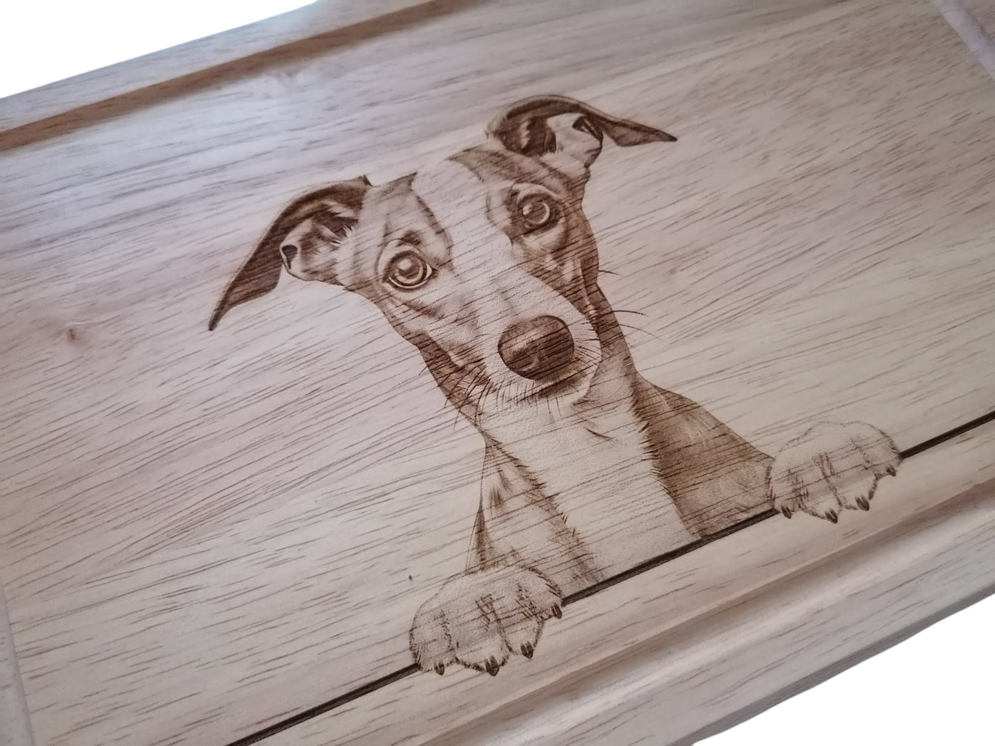 Personalised Whippet Dog Design Chopping Board 