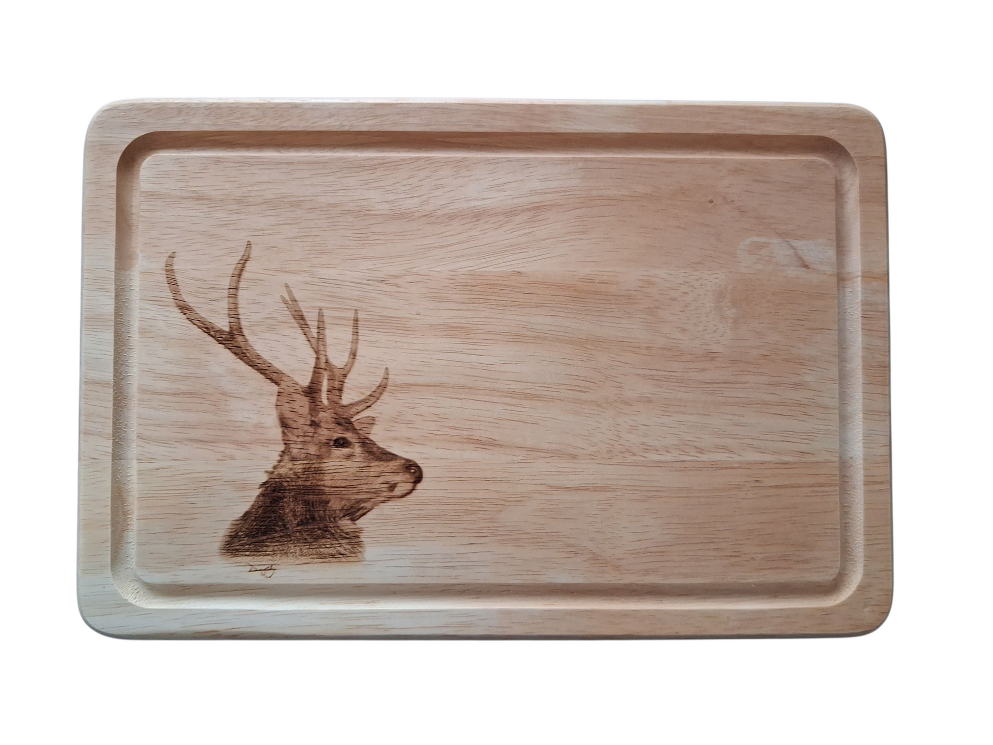 Stag Design Small Chopping Board image of front 