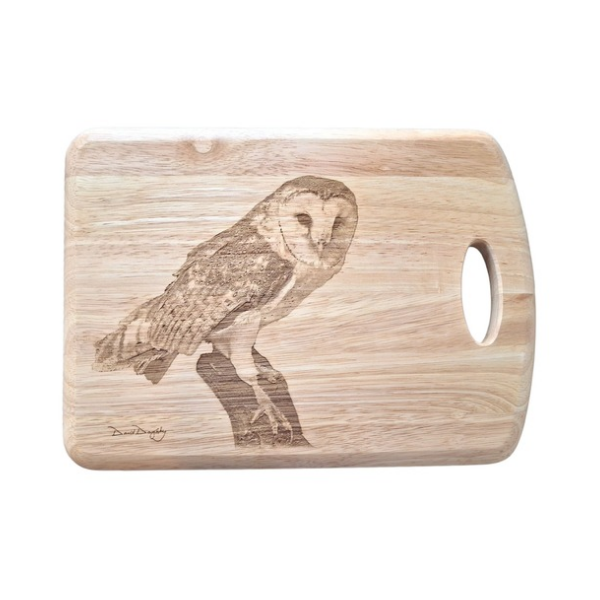 Barn Owl Design Chopping Board photo