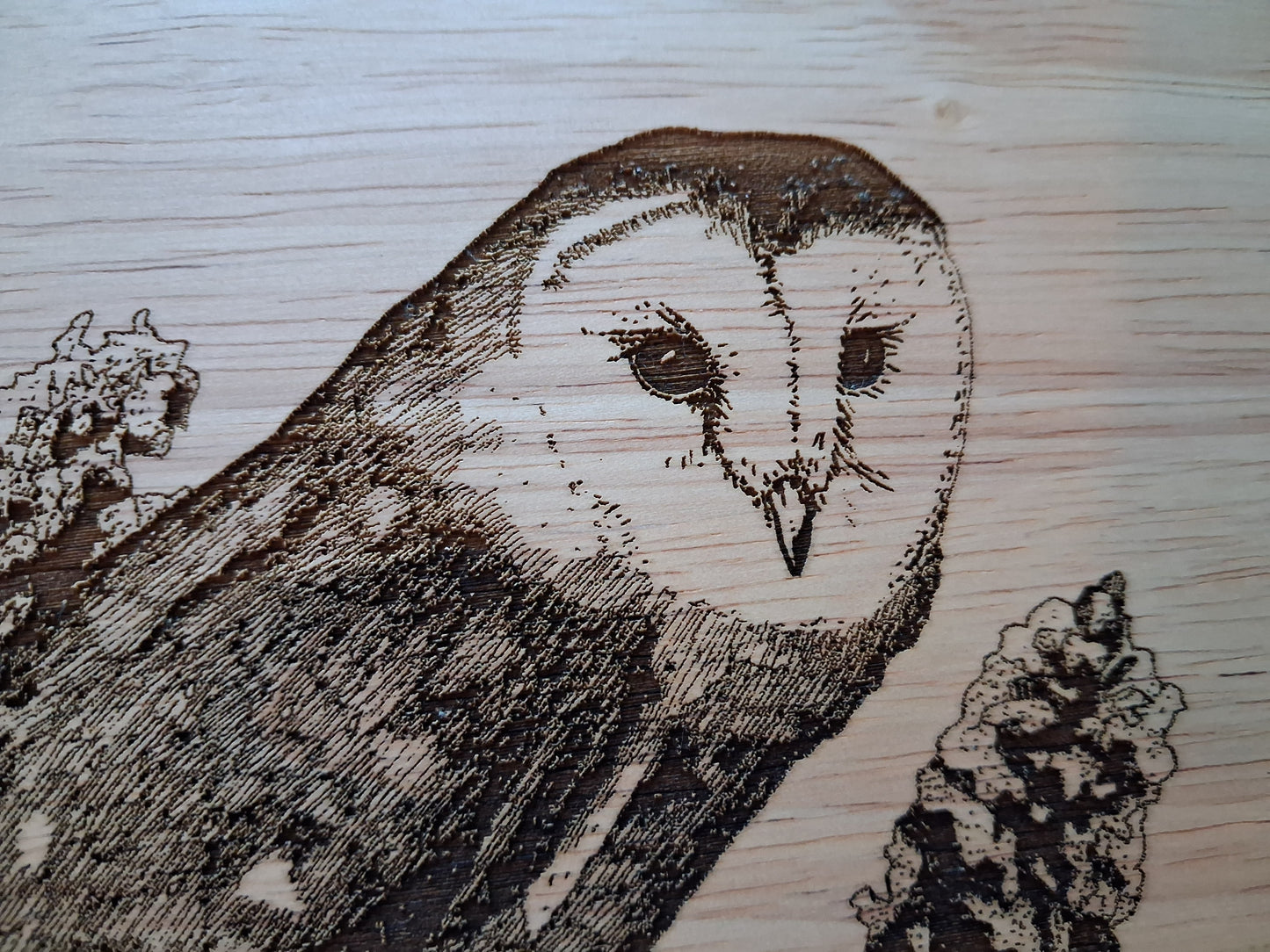 Barn Owl *Exclusive Design* Medium Wooden Chopping Board (34x24x2cm)